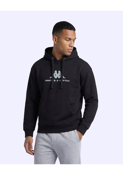 Kappa Fontado Hodie Erkek Siyah Regular Hoodie