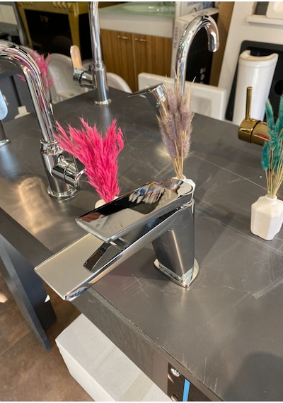 Fleko Mustang Sabit Lavabo Bataryası Krom