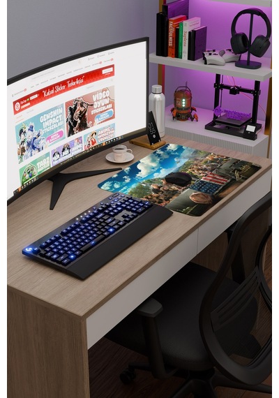 Far Cry Kaymaz Dikişli Kauçuk Oyuncu Mousepad V1 - 48x40 Xl Gaming Mouse Pad Fare Altlığı