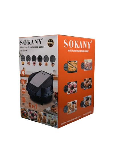 Sokany SK-08104 600 W Yapışmaz Plakalı Waffle Makinesi