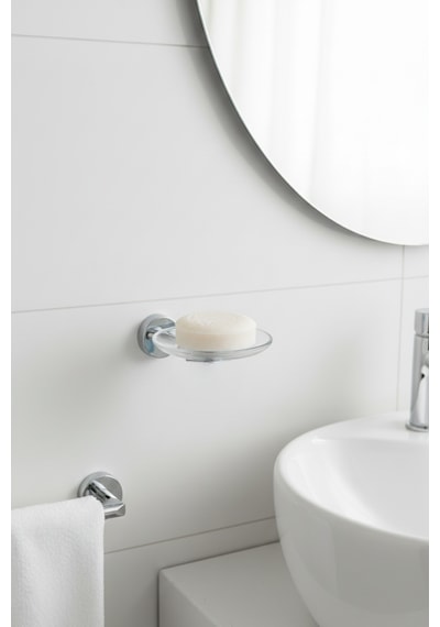 Paslanmaz Krom Duvar Tipi Sabunluk Banyo-lavabo Dübel-vida Krom