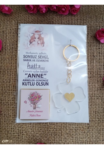 Farklı Market Anneler Günü Hediyesi Çikolata Anahtarlık 10 Adet