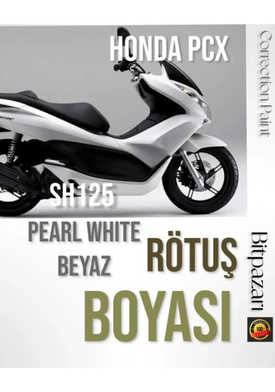 Honda Forza250/750 Pcx125 Sh125 Uyumlu Beyaz White Pearl - Rötüş Boyası 20+20 Ml Çift Şişe