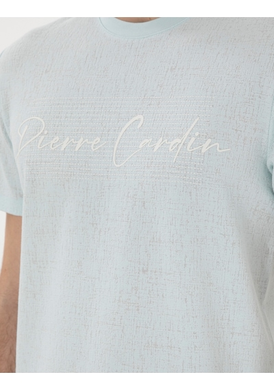 Pierre Cardin Erkek Su Yeşili Tişört 50302567-vr048 Su Yeşili