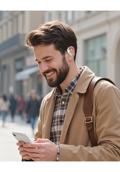 Ugreen Fitbuds Open-ear Kablosuz Kulak İçi Kulaklık, 30 Saat Çalma Süresi, 4 Mikrofon, Beyaz, 65387