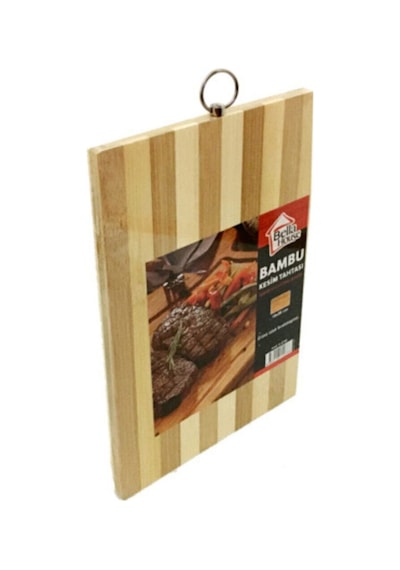 Bambu Kesim Tahtası Ahşap Kesim Panosu 18x28cm Küçük Boy K-0766 Bambu Kahverengi Diğer
