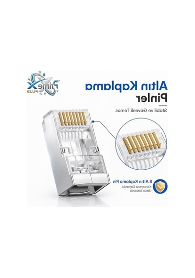 Cat6 Metal Rj45 Jack, 100'lü Paket, Yeni Nesil Uç