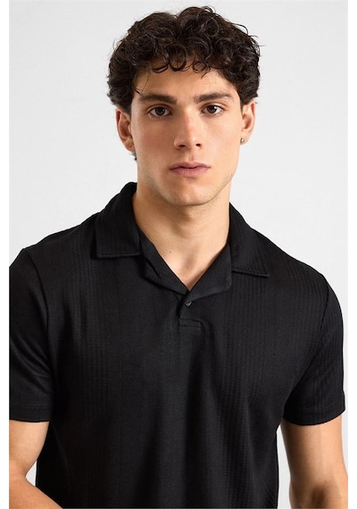 Süvari Siyah Regular Tişört Ts1014000441-s09