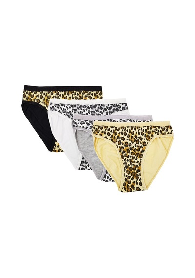 Tutku 12 'li Bayan Leopar Bikini Külot Kombin Çok Renkli