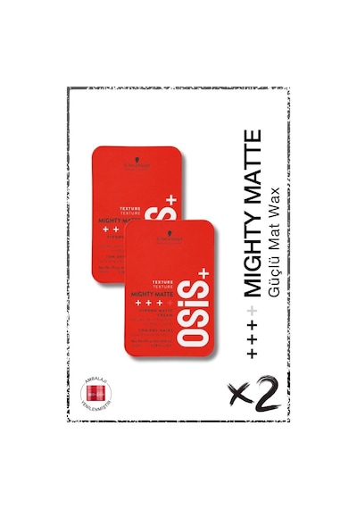 Osis Mighty Matte Güçlü Tutucu Mat Wax 2 x 100 ML