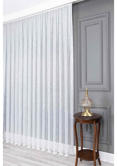Evdepo Home Kullanıma Hazır Örme Tül Perde (540740972)
