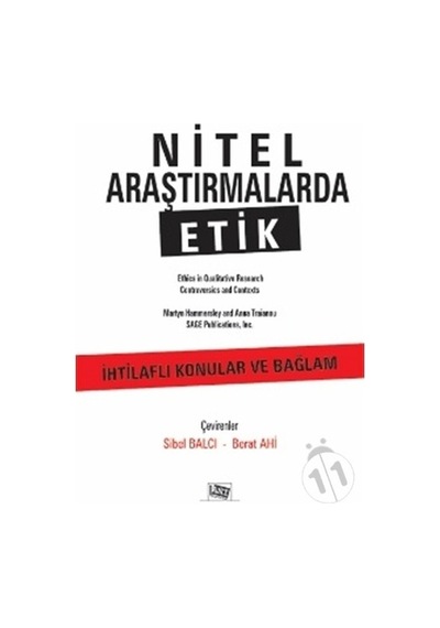 Nitel Araştırmalarda Etik- Anı Yayıncılık