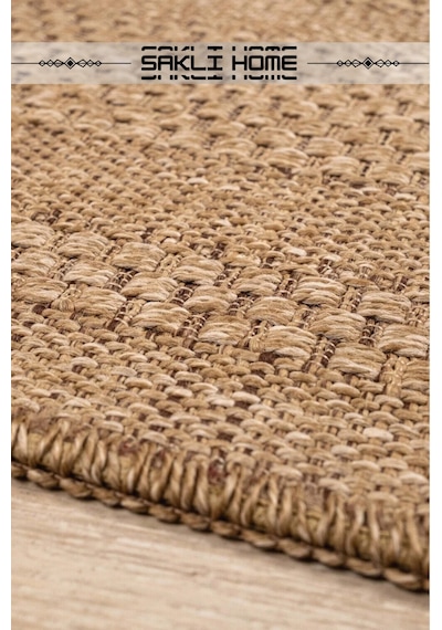 Naturel Sisal Jüt Hasır Bej Halı Yıkanabilir Kaymaz Taban Dokuma Makine Tozumaz Krem
