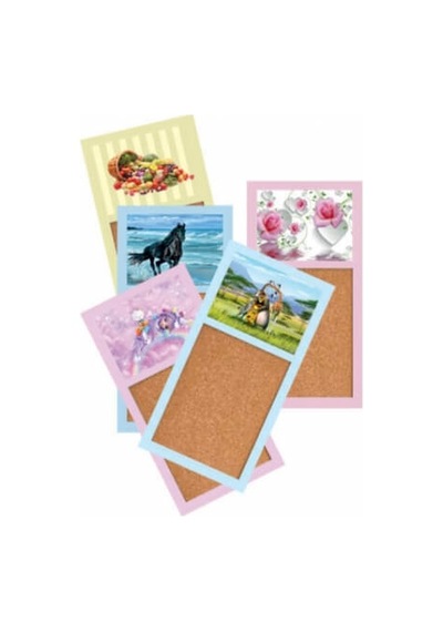 Ant 569 30x60 Renkli Mdf Çerçeveli Mantar Pano 30