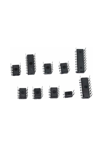 85 Parça 10 Tip Entegre Devre Seti Lm324 Lm358 Lm386 Lm393 Ua741 Ne5532 Ne555 Pc817 Uln2003 Uln2803