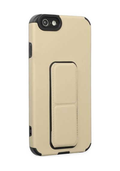 Apple Uyumlu iPhone 6 Kılıf Mega Standlı Silikon Altın