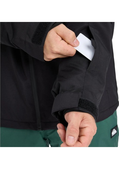 Quiksilver Quıksılver Tıtano Jk Erkek Anthracite - Solid Snowboard Ceketi Eqytj03513-11793 Siyah