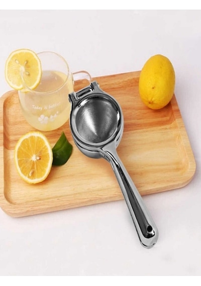 Limon Sıkacağı Döküm Portakal Narenciye Sıkacağı Gümüş Lüx Gerçek Döküm Büyük 23 Cm Boy X 8 Cm Çap D Diğer
