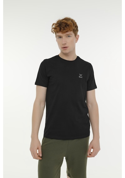 Kinetix M-Sn220 Bsc C T-Shırt 3Fx Siyah Erkek Kısa Kol T-Shirt
