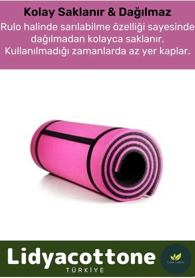 Yoga Meditasyon Minderi 10mm Mat Özel Konfor Modeli Çift Taraflı Kaymaz Silinebilir Çok Renkli