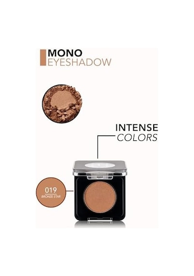 Mono Yüksek Pigmentli & Doğal Işıltılı Kompakt Göz Farı 019 Bronze Star 0