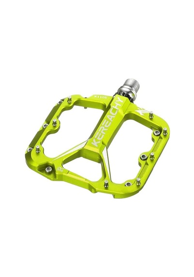 Kereachy 3 Rulmanlı Alüminyum Alaşımlı Mtb Freeride Bmx Geniş Platform Bisiklet Pedalı Yeşil