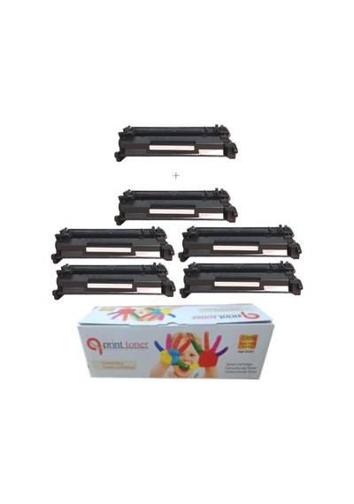 Hp Cf226a 5 + 1 Ekonomik Paket Uyumlu Toner M402 Mfp426 Lbp212 Mf421 Crg052 Uyumlu Toner