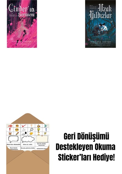 Cinder In Serüveni + Uzak Yıldızlar + Okuma Sticker'ları