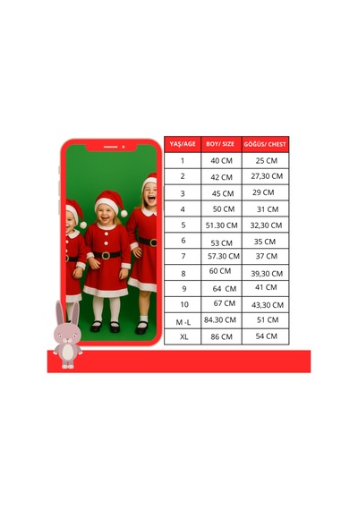 Parti Selesi Kız Çocuk Noel Elbise Noel Baba Kıyafeti Noel Kostümü Yılbaşı Yeni Yıl Kırmızı