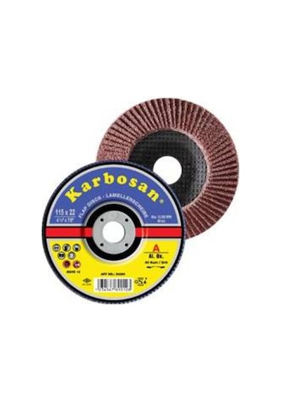 Karbosan Flap Disk Zımpara 115 Mm (40 - 60 - 80 - 100 - 120 Kum)