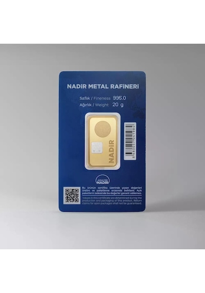 Nadir Gold 24 Ayar 20 Gram Külçe Altın