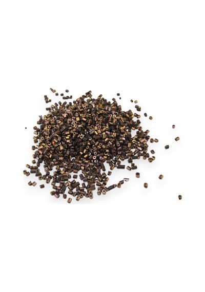 Kahve Kaplama 5x4 Mm Büyük Kesme Boncuk 50 Gr