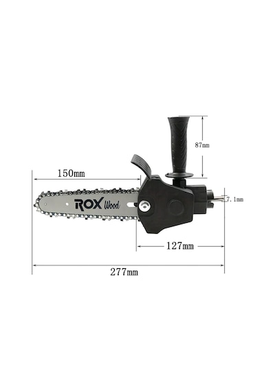 Rox Wood 0270 Matkaba Takılır Zincirli Dal Budama Testere Aparatı