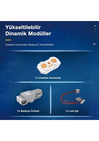 Reobrix Technic 99001 Kaşif Star Revenge:explorer Kumanda&motorlu Yaratıcı Yapı Blok Seti Building Blocks - 700 Parça