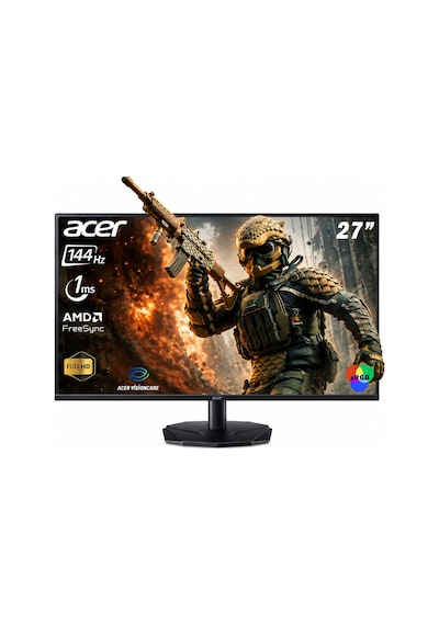 Acer KG270 P0 27" 1 Ms 144 Hz Flat Oyuncu Monitörü UM.HX0EE.047
