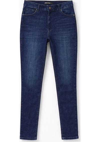 Kadın Skinny Fit Likralı İndigo Jean Pantolon İndigo