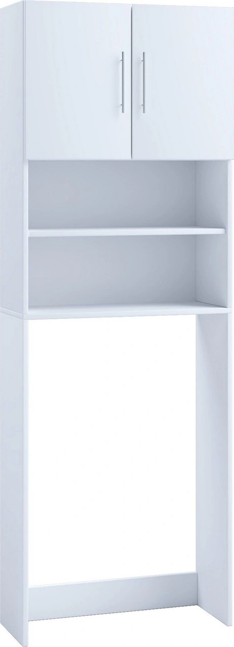 Sumru Banyo Dolabı-çok Amaçlı-çamaşır Makinesi Dolabı Beyaz Beyaz