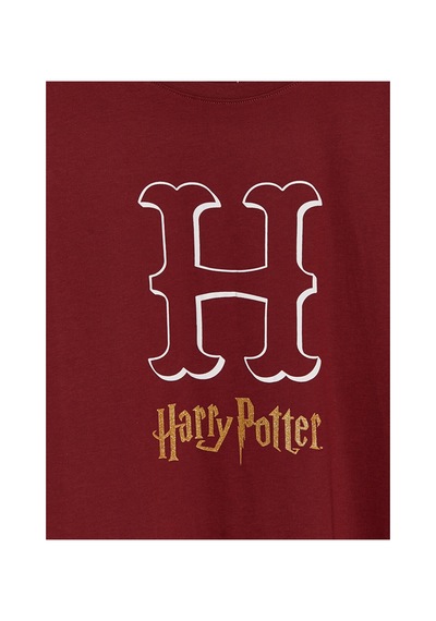 Lcw Young Bordo Harry Potter Baskılı Kadın Pijama Üstü