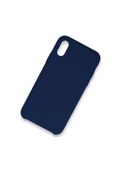 Apple Uyumlu - iPhone Xs Max Kılıf Lansman Legant Silikon - Lacivert