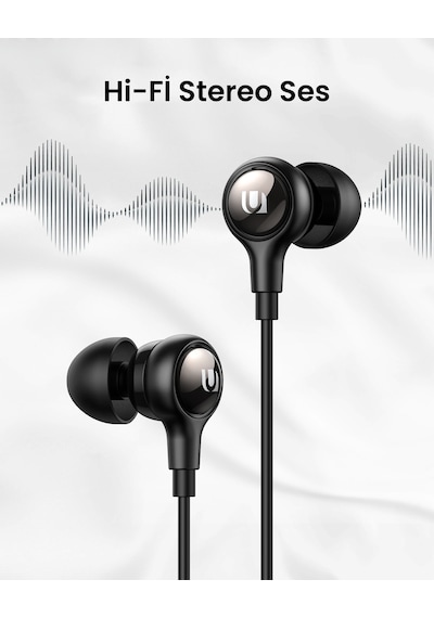 Ugreen Kablolu Kulak İçi Kulaklık Usb-c Uçlu, Siyah, 30638 -
