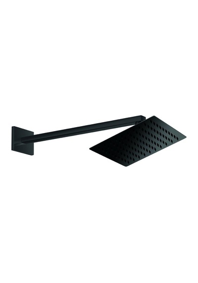 Gpd Ankastre Duş Başlığı Kare Slim Metal 20X20 Cm Siyah Ads27-S Siyah