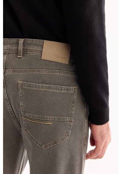 Avva Erkek Gri Klasik Bel Pamuklu Eskitme Yıkamalı Madrid Comfort Slim Fit Jean Pantolon A52y3516 Avva Erkek Gri Klasik Bel Pamuklu Eskitme Yıkamalı Madrid Comfort Slim Fit Jean Pantolon A52y3516