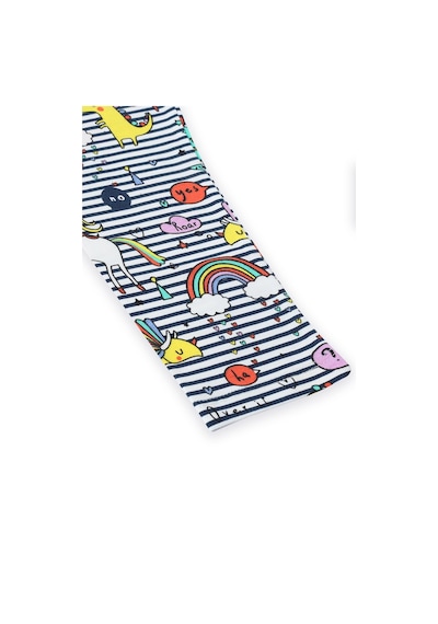 Lovetti Kız Çocuk Rainbow Unicorn Desen Tayt 8845 Çok Renkli