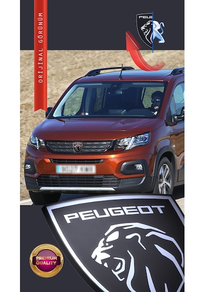 Peugeot Yeni Aslan 3d Logo Ön Izgara