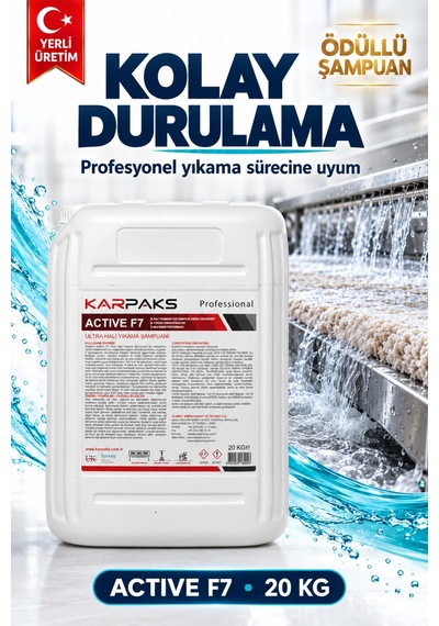 Active F7 Ultra Halı Yıkama Şampuanı 20kg Tekli