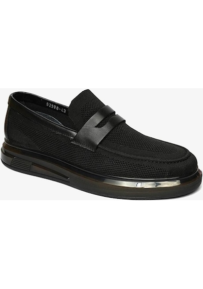 Greyder 62598 Erkek Triko Lastikli Urban Casual Ayakkabı Siyah