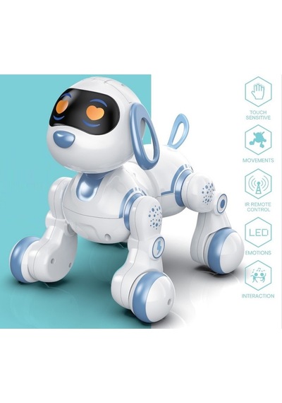 Ucuzuna Bak Oyuncak Hareketli Uzaktan  Kumandalı 30 Fonksiyonlu Akıllı Robot Kedi Köpek Led Gözlü Kafa Sensörlü