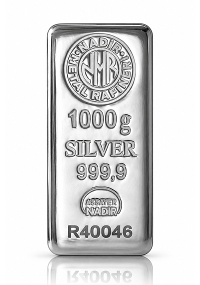 1000 Gram Gümüş Külçe Altın Market Kuyumculuk Adg