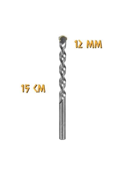 Kupa Tyson Beton-duvar Delici Elmas Matkap Ucu - 12 Mm. - 15 Cm. - 2 Adet