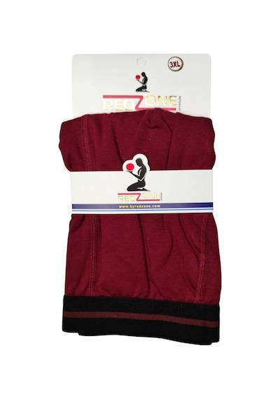Erkek Büyük Beden Battal Boy Likralı Boxer Bordo Bordo